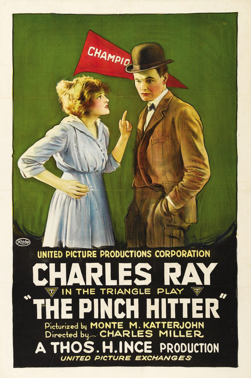 Extra Large Movie Poster Image for The Pinch Hitter 