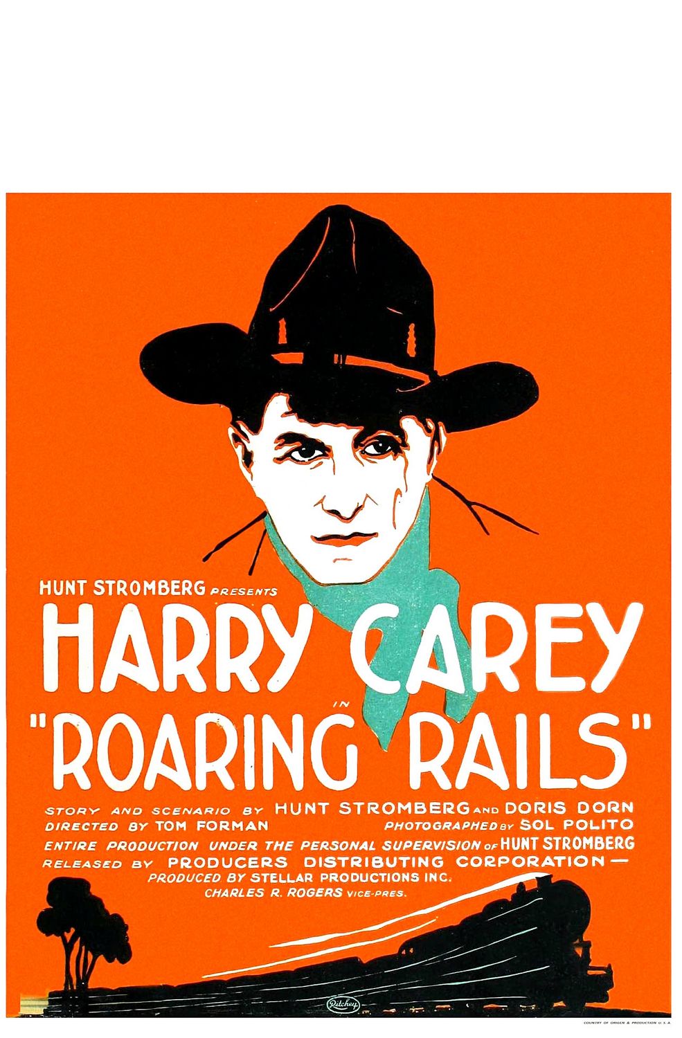 Extra Large Movie Poster Image for Roaring Rails 