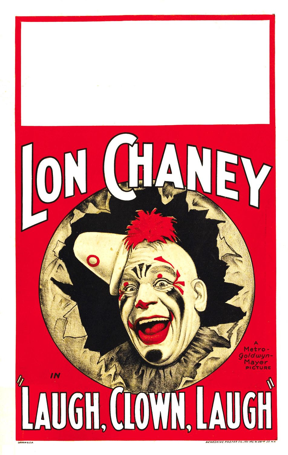 Extra Large Movie Poster Image for Laugh, Clown, Laugh (#1 of 2)