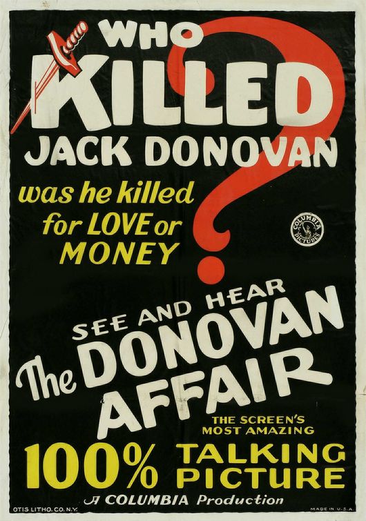 The Donovan Affair Movie Poster