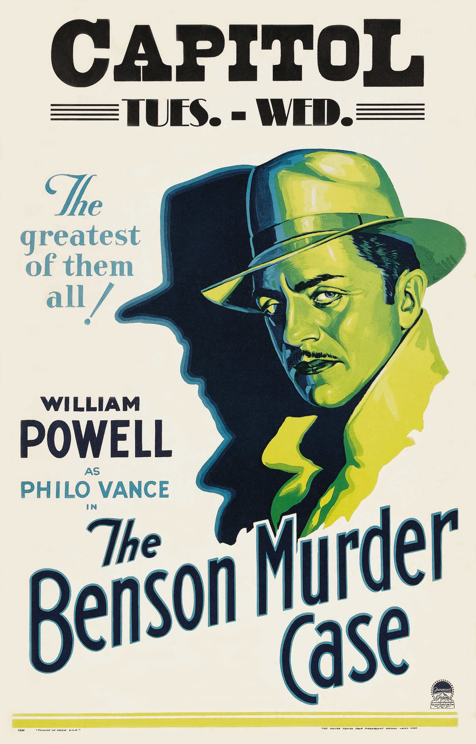 Extra Large Movie Poster Image for The Benson Murder Case (#1 of 2)
