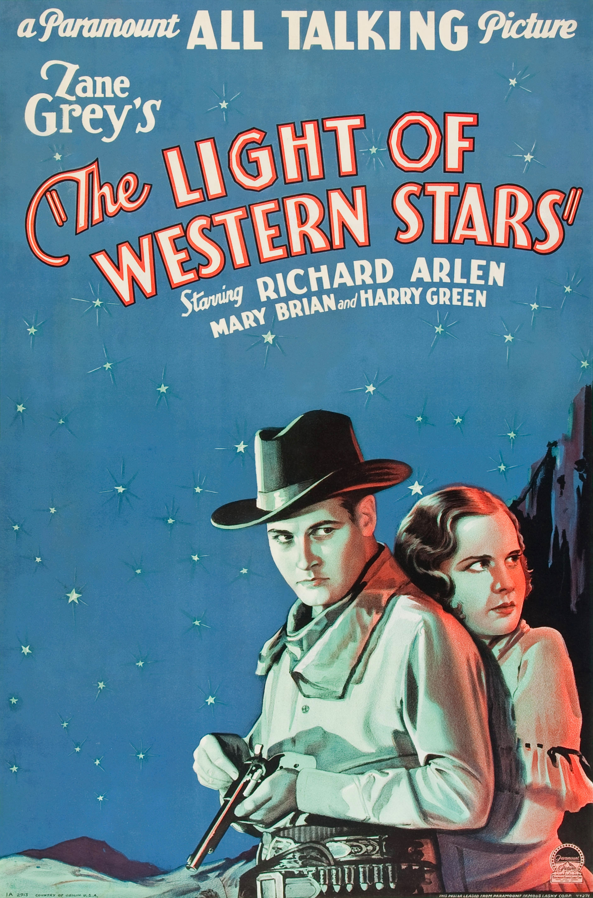 Mega Sized Movie Poster Image for The Light of Western Stars (#1 of 3)