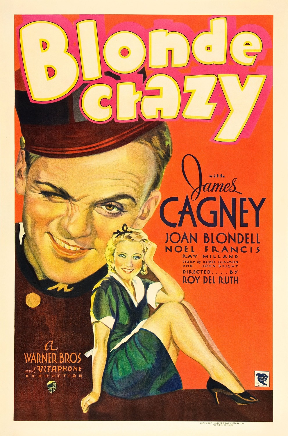 Extra Large Movie Poster Image for Blonde Crazy 