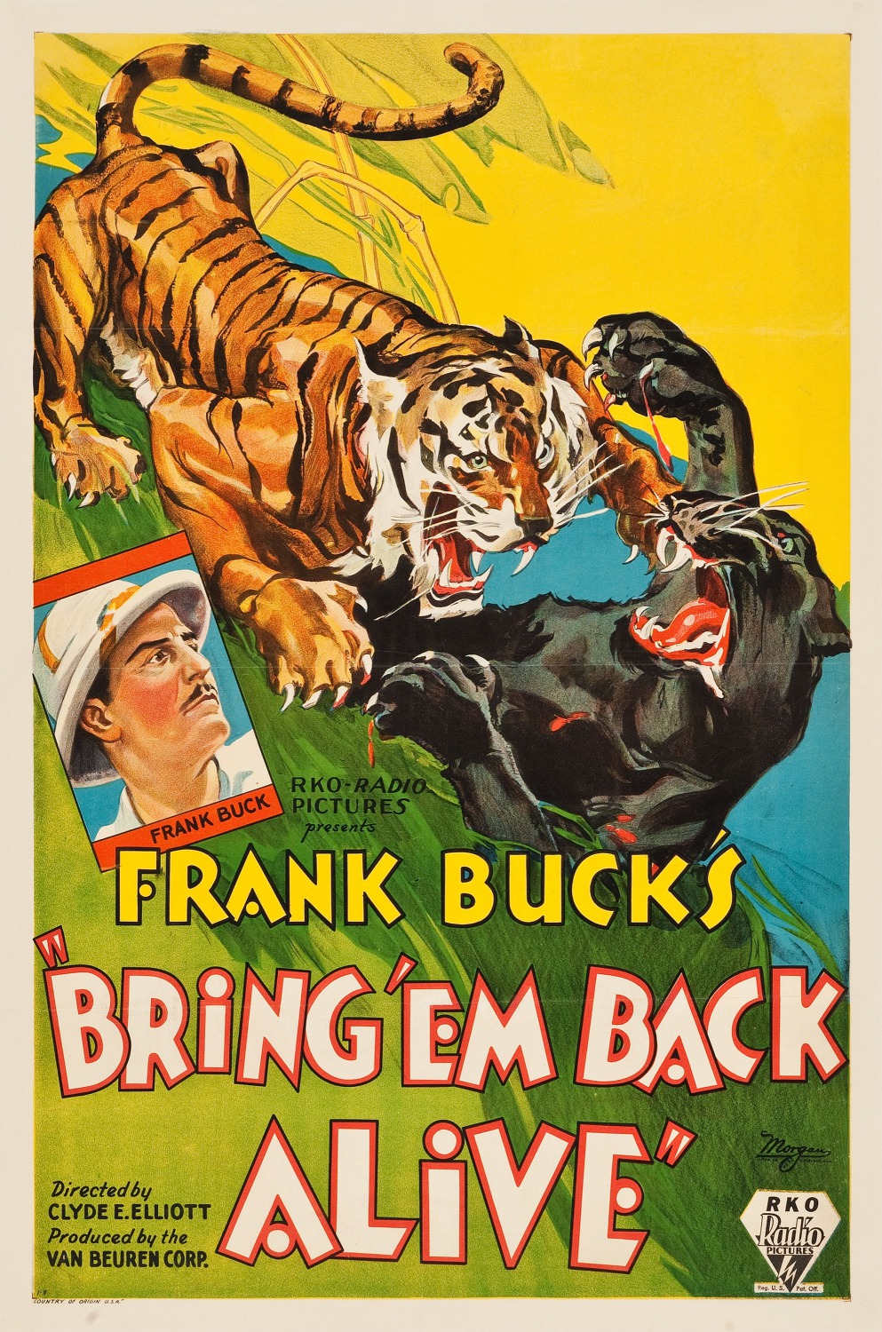Extra Large Movie Poster Image for Bring 'Em Back Alive (#2 of 2)