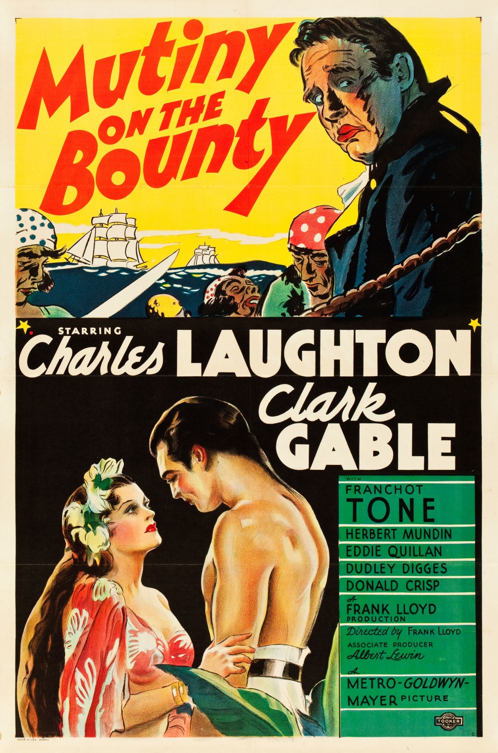 Extra Large Movie Poster Image for Mutiny on the Bounty (#2 of 7)