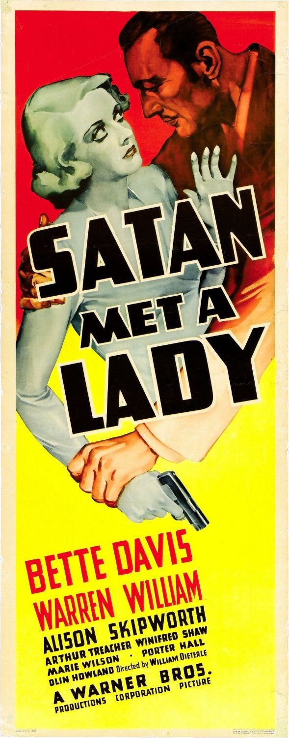 Extra Large Movie Poster Image for Satan Met a Lady 