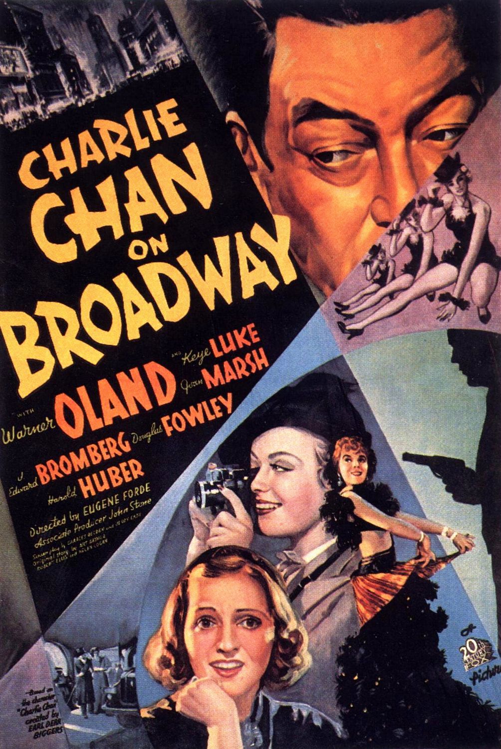 Extra Large Movie Poster Image for Charlie Chan on Broadway 