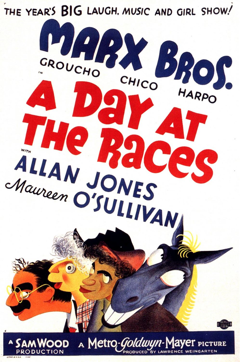 Extra Large Movie Poster Image for A Day at the Races (#3 of 3)