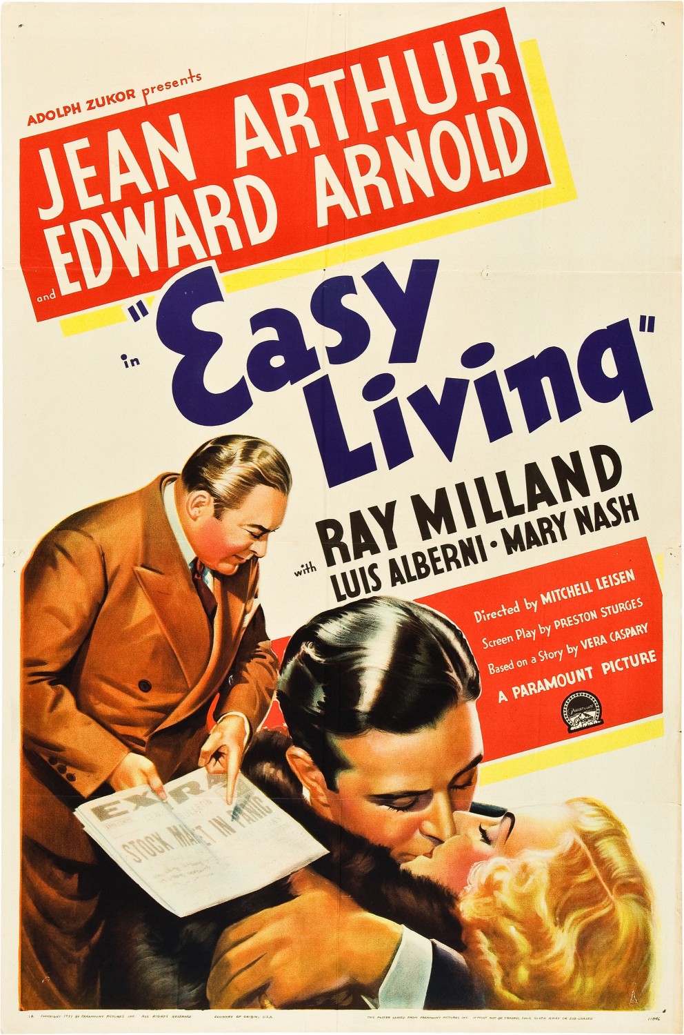 Extra Large Movie Poster Image for Easy Living 