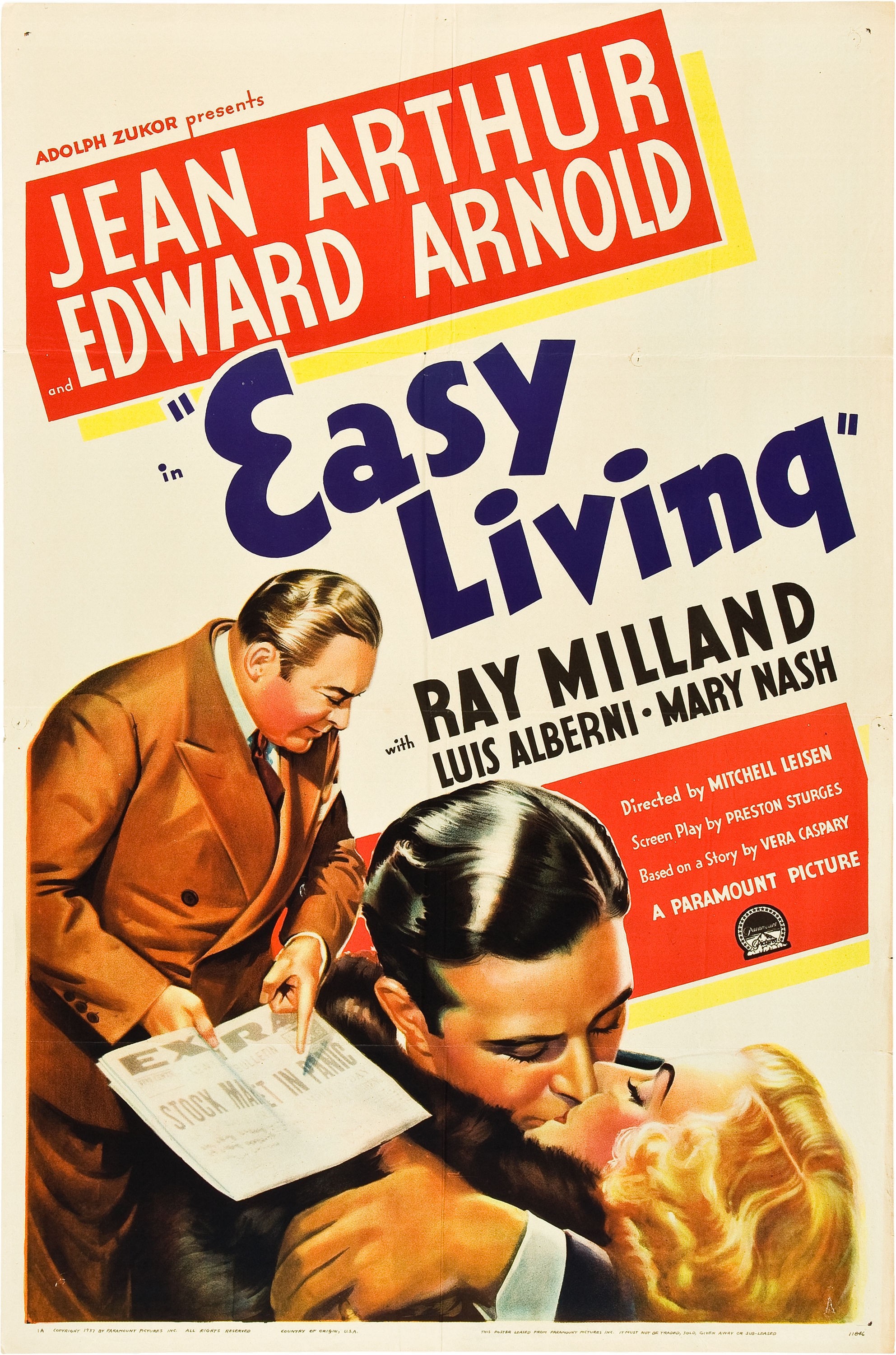 Mega Sized Movie Poster Image for Easy Living 