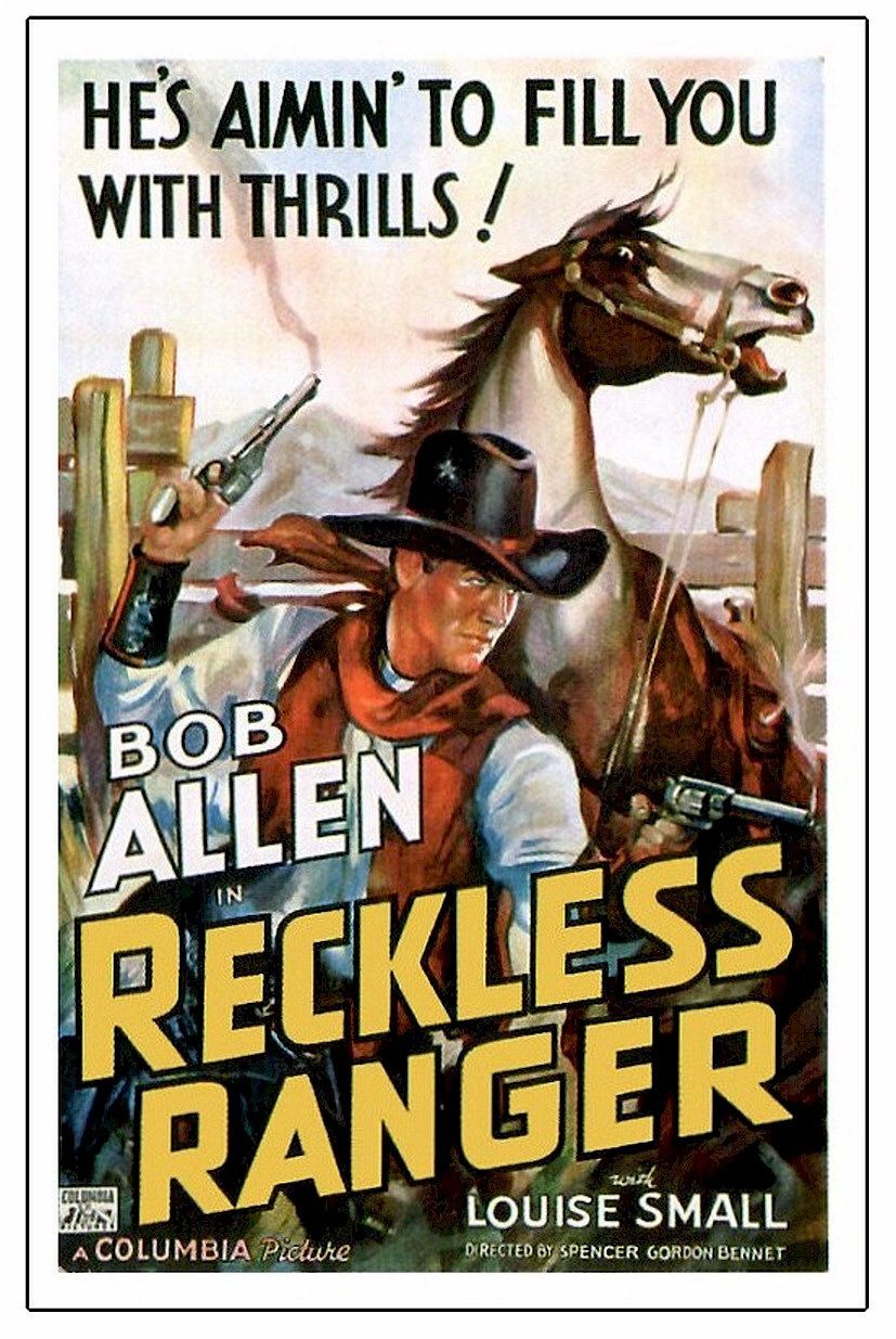Extra Large Movie Poster Image for Reckless Ranger 