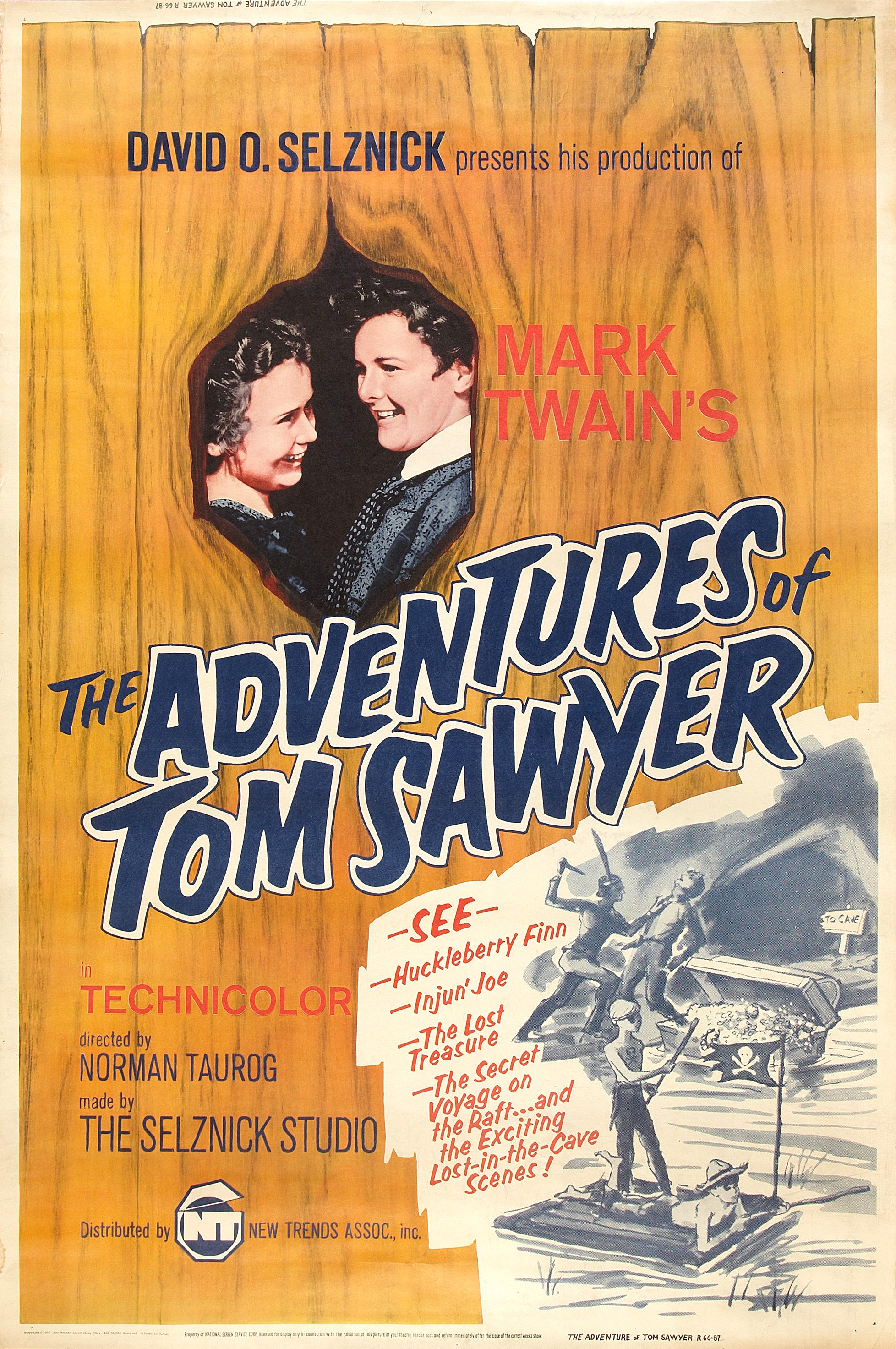 Mega Sized Movie Poster Image for The Adventures of Tom Sawyer 