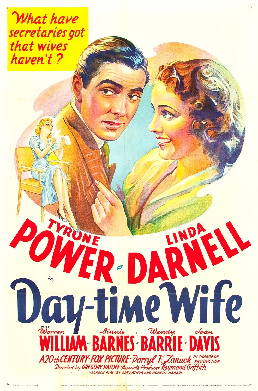 Extra Large Movie Poster Image for Day-Time Wife 