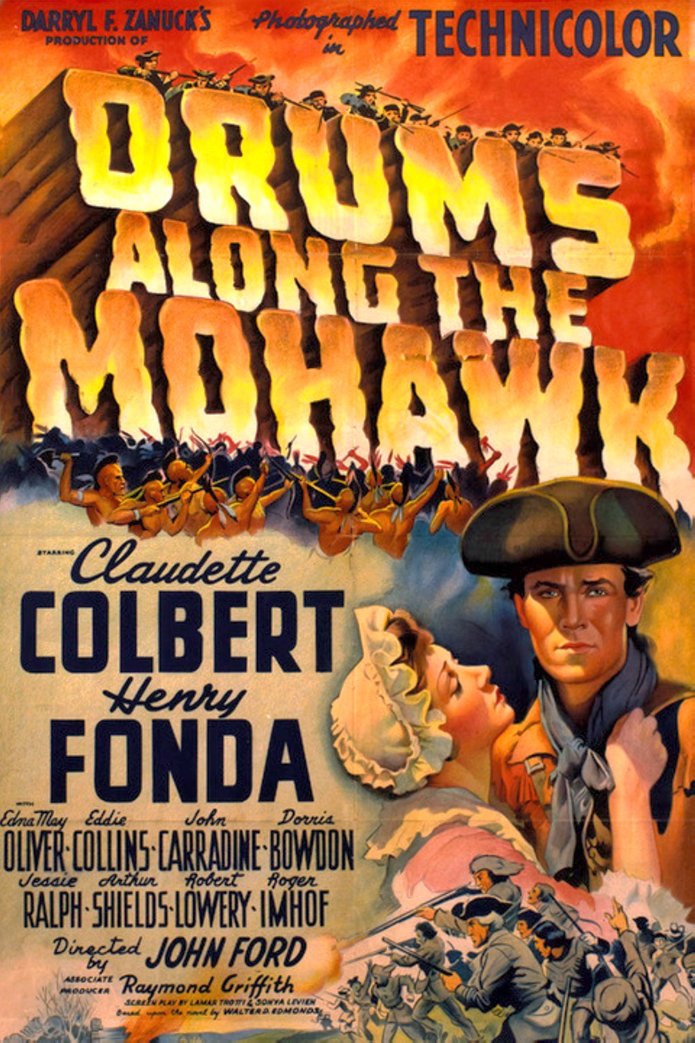 Extra Large Movie Poster Image for Drums Along the Mohawk (#1 of 3)