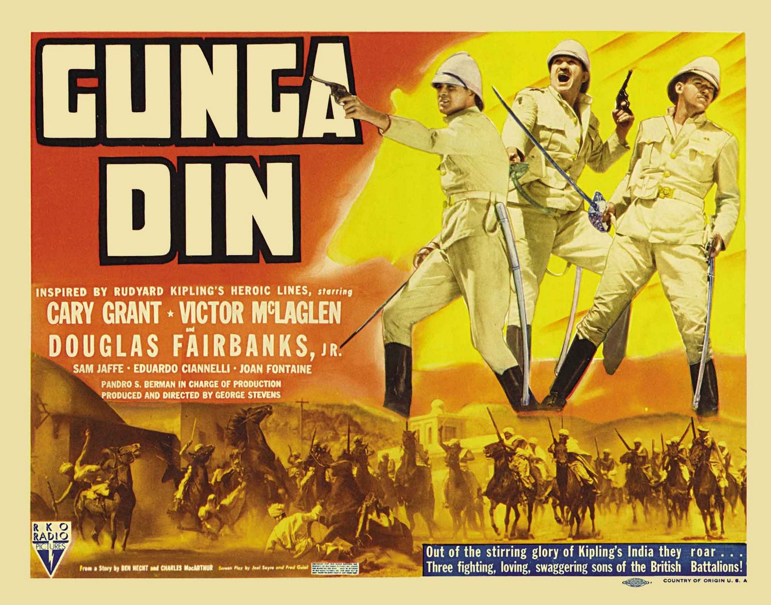 Extra Large Movie Poster Image for Gunga Din (#1 of 2)