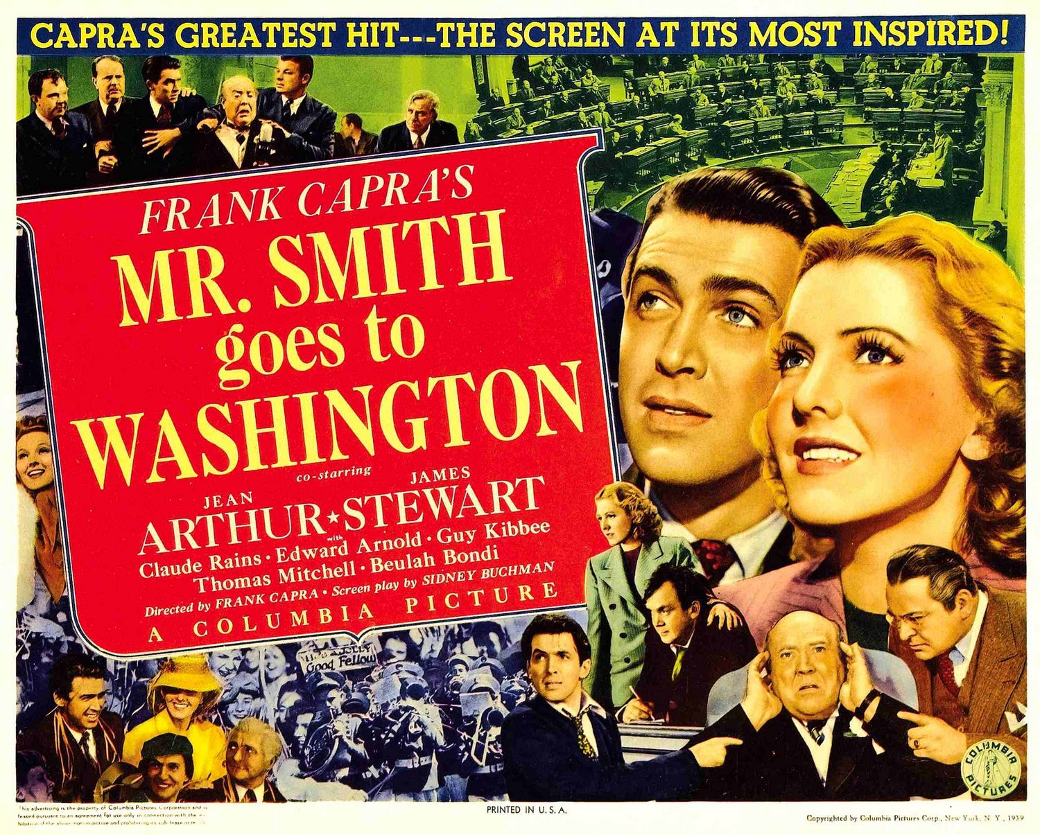 Extra Large Movie Poster Image for Mr. Smith Goes to Washington 