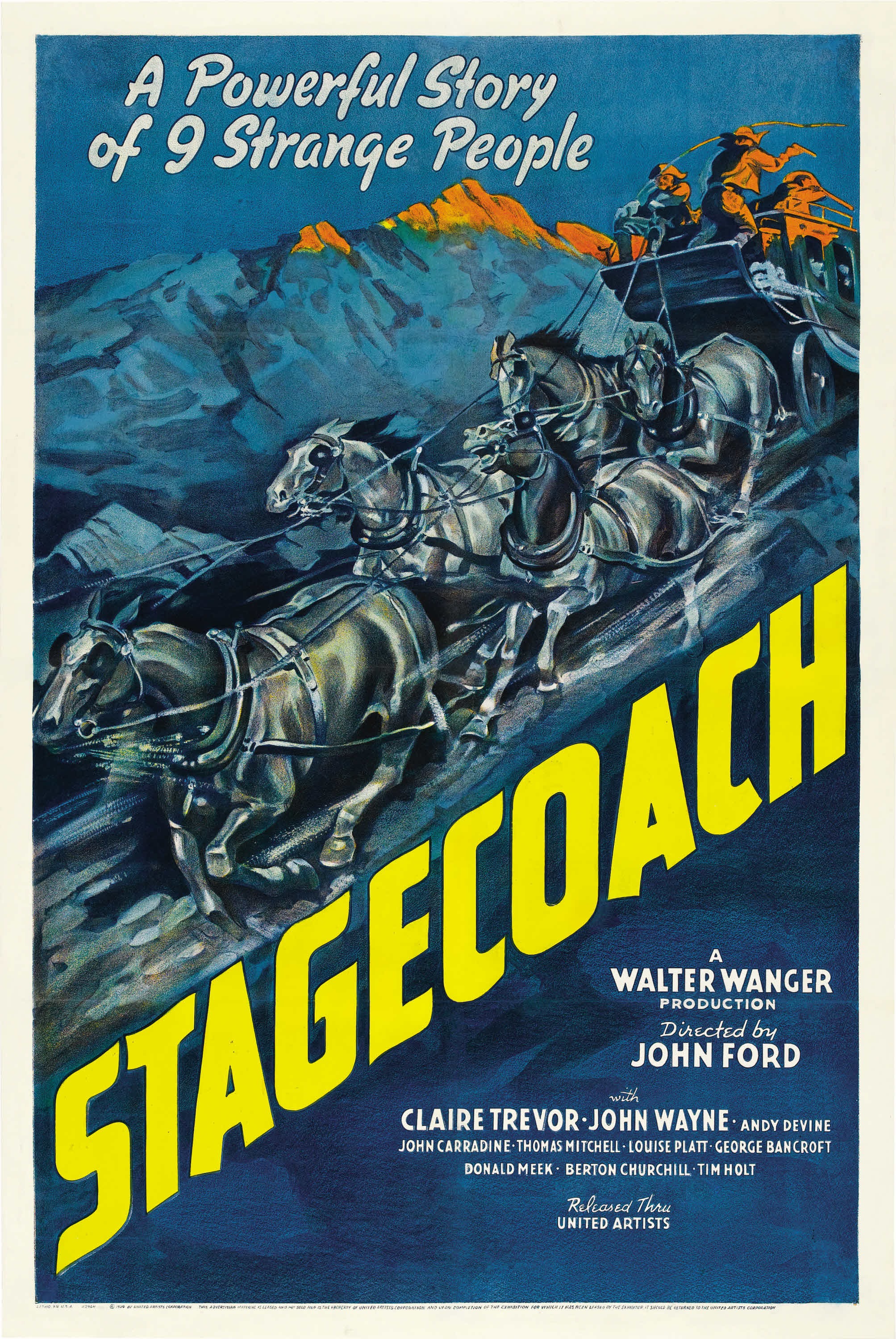 Mega Sized Movie Poster Image for Stagecoach 