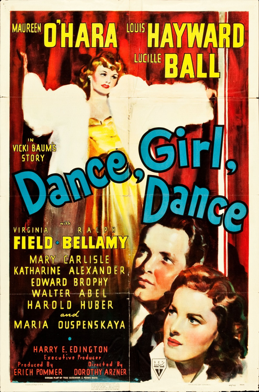 Extra Large Movie Poster Image for Dance, Girl, Dance 