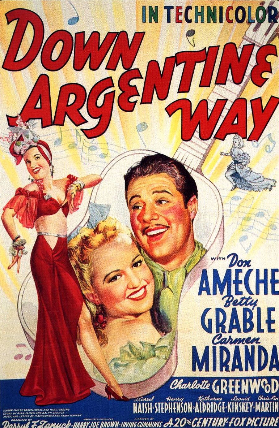 Extra Large Movie Poster Image for Down Argentine Way 