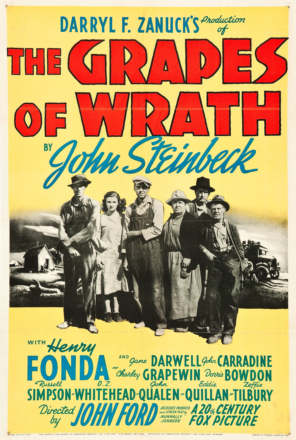 Extra Large Movie Poster Image for The Grapes of Wrath (#2 of 2)