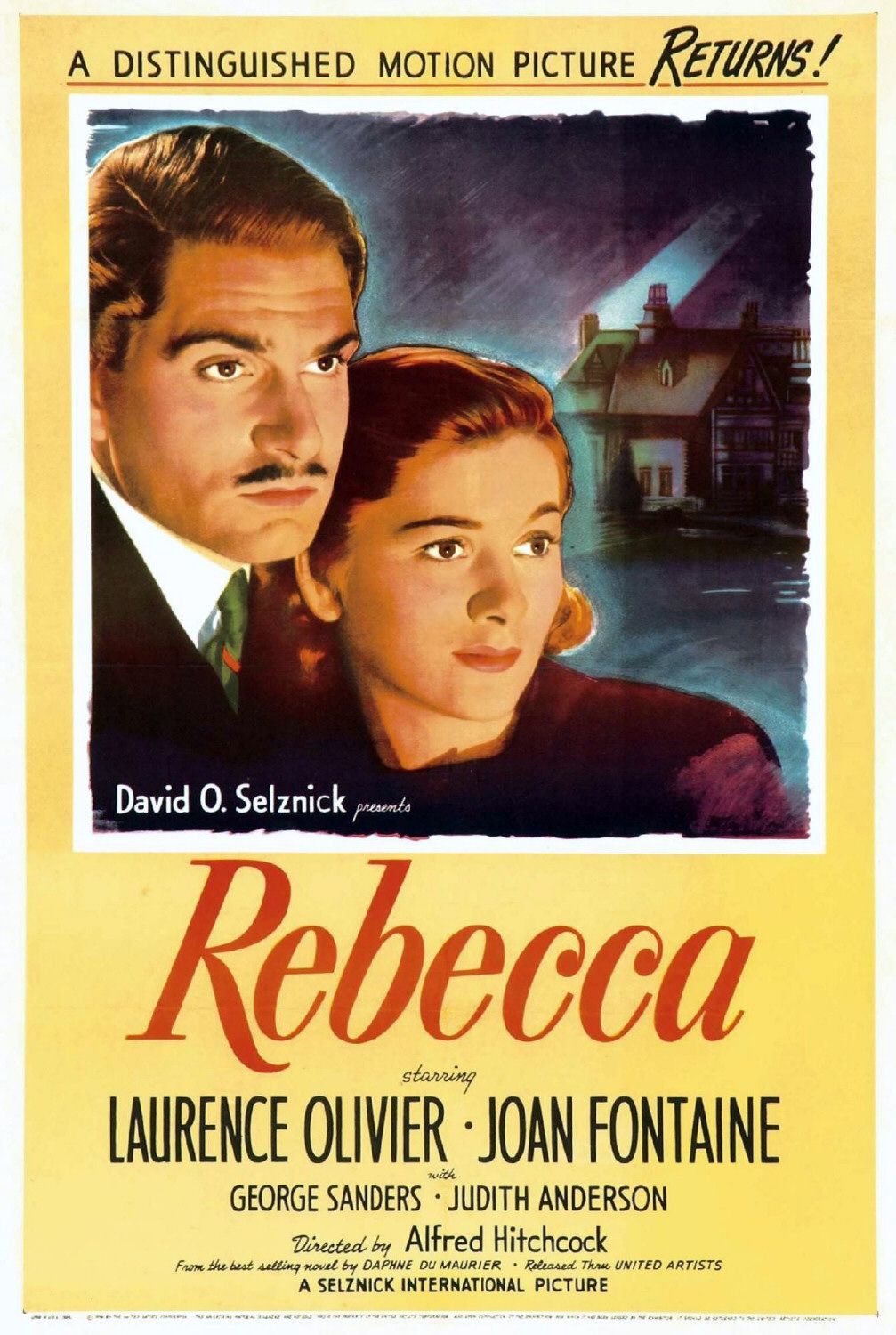 Extra Large Movie Poster Image for Rebecca (#2 of 6)