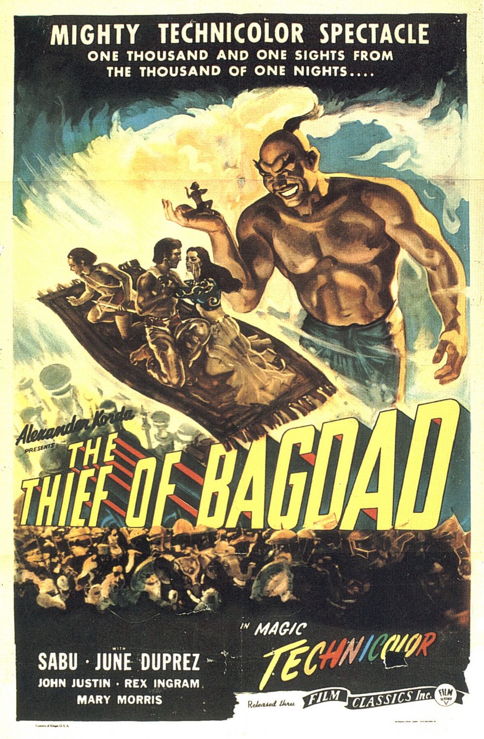 Extra Large Movie Poster Image for The Thief of Bagdad 