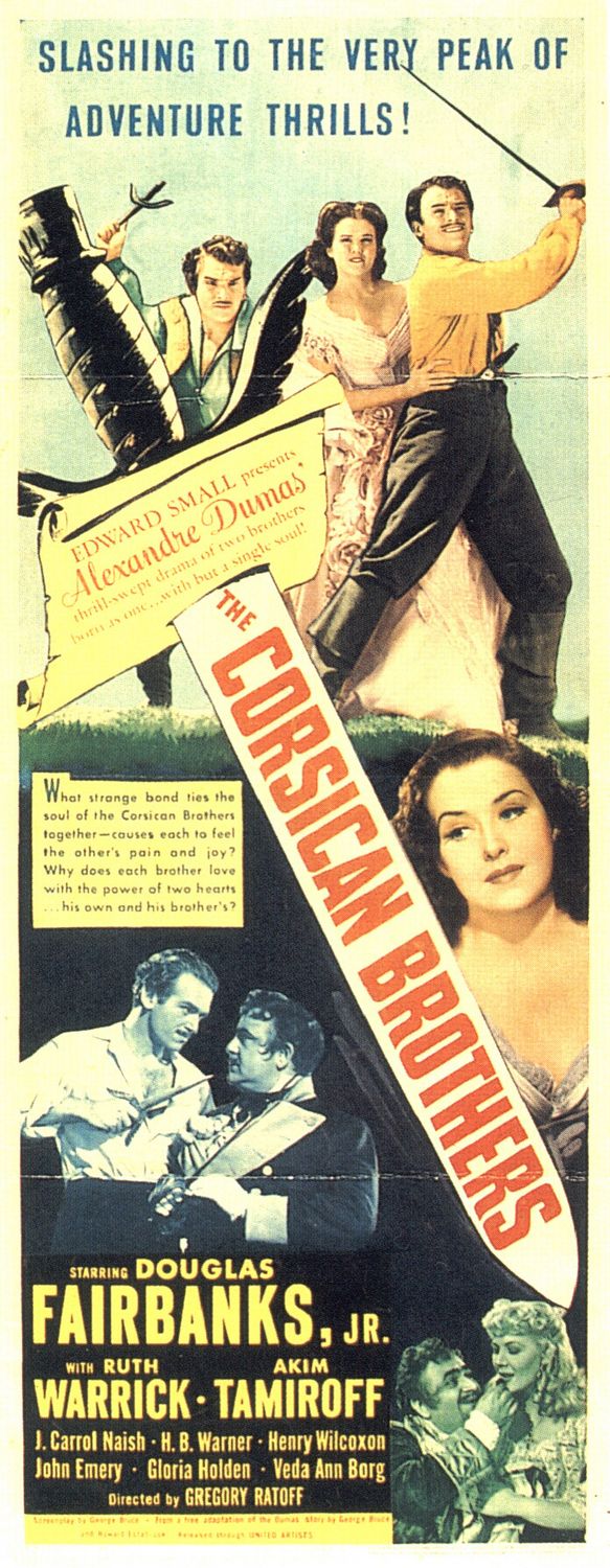 Extra Large Movie Poster Image for The Corsican Brothers 