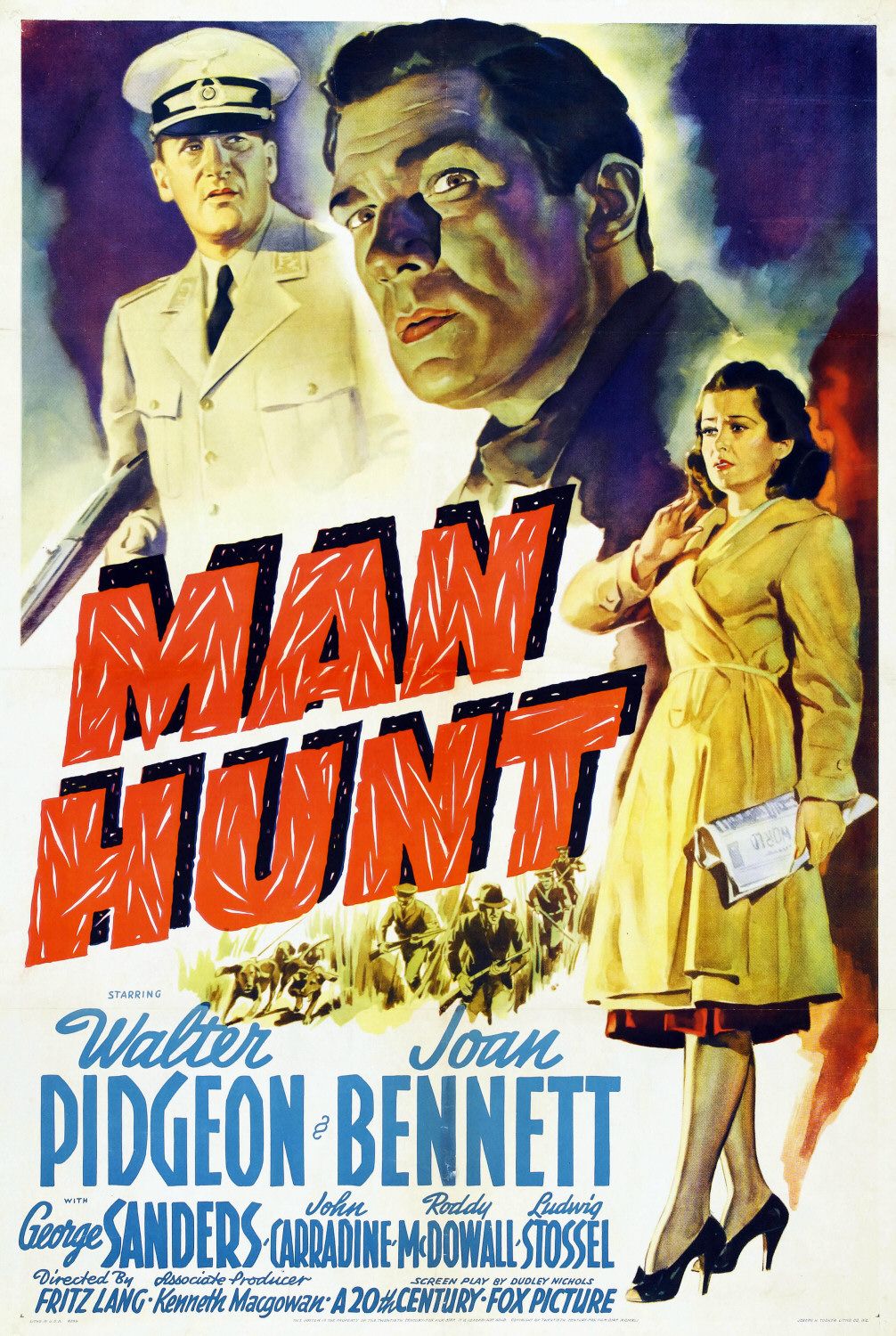 Extra Large Movie Poster Image for Man Hunt 