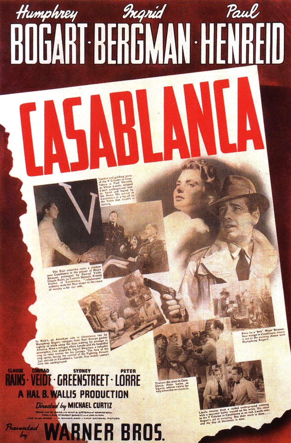 Extra Large Movie Poster Image for Casablanca (#5 of 7)