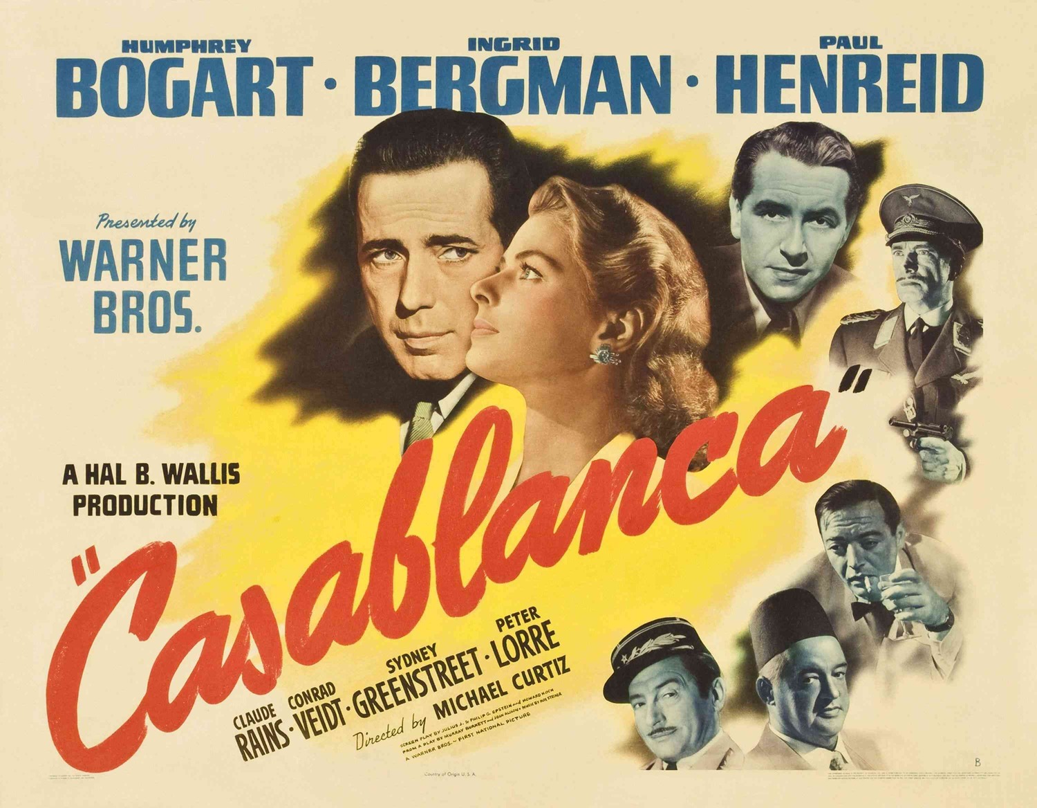 Extra Large Movie Poster Image for Casablanca (#7 of 7)