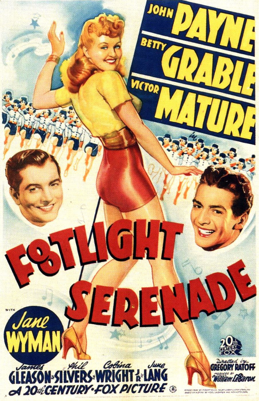 Extra Large Movie Poster Image for Footlight Serenade 