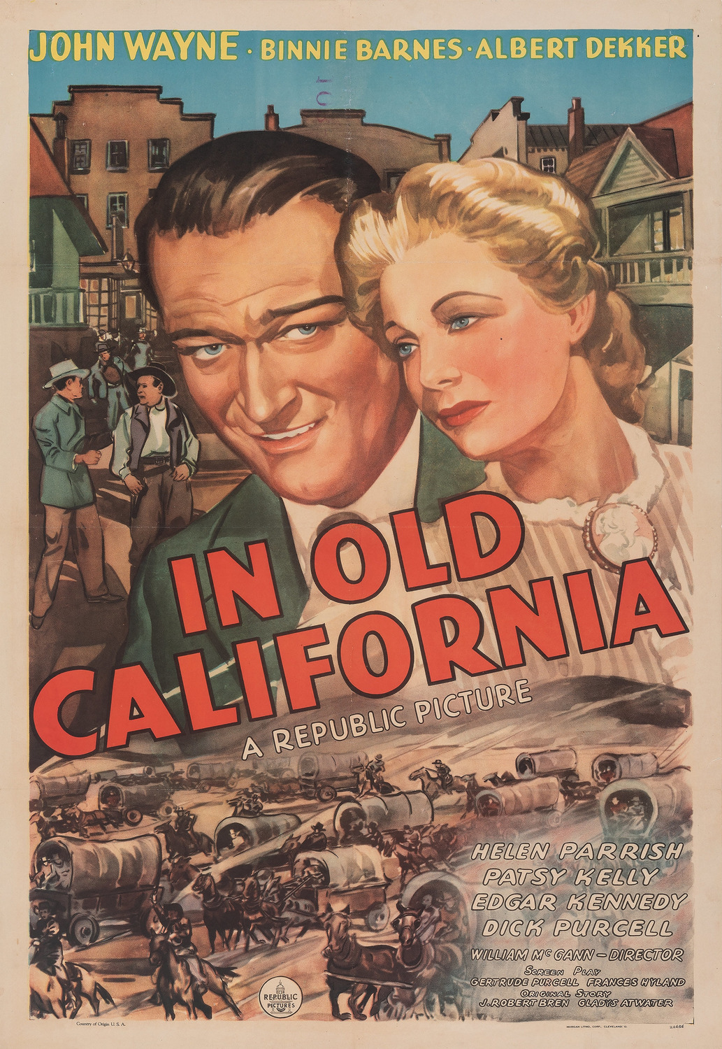 Extra Large Movie Poster Image for In Old California 