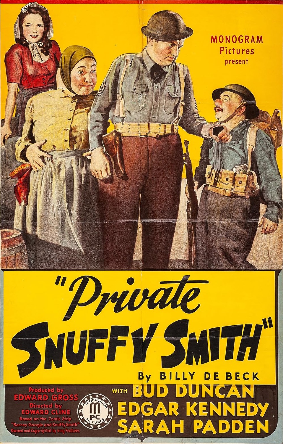 Extra Large Movie Poster Image for Private Snuffy Smith (#1 of 2)