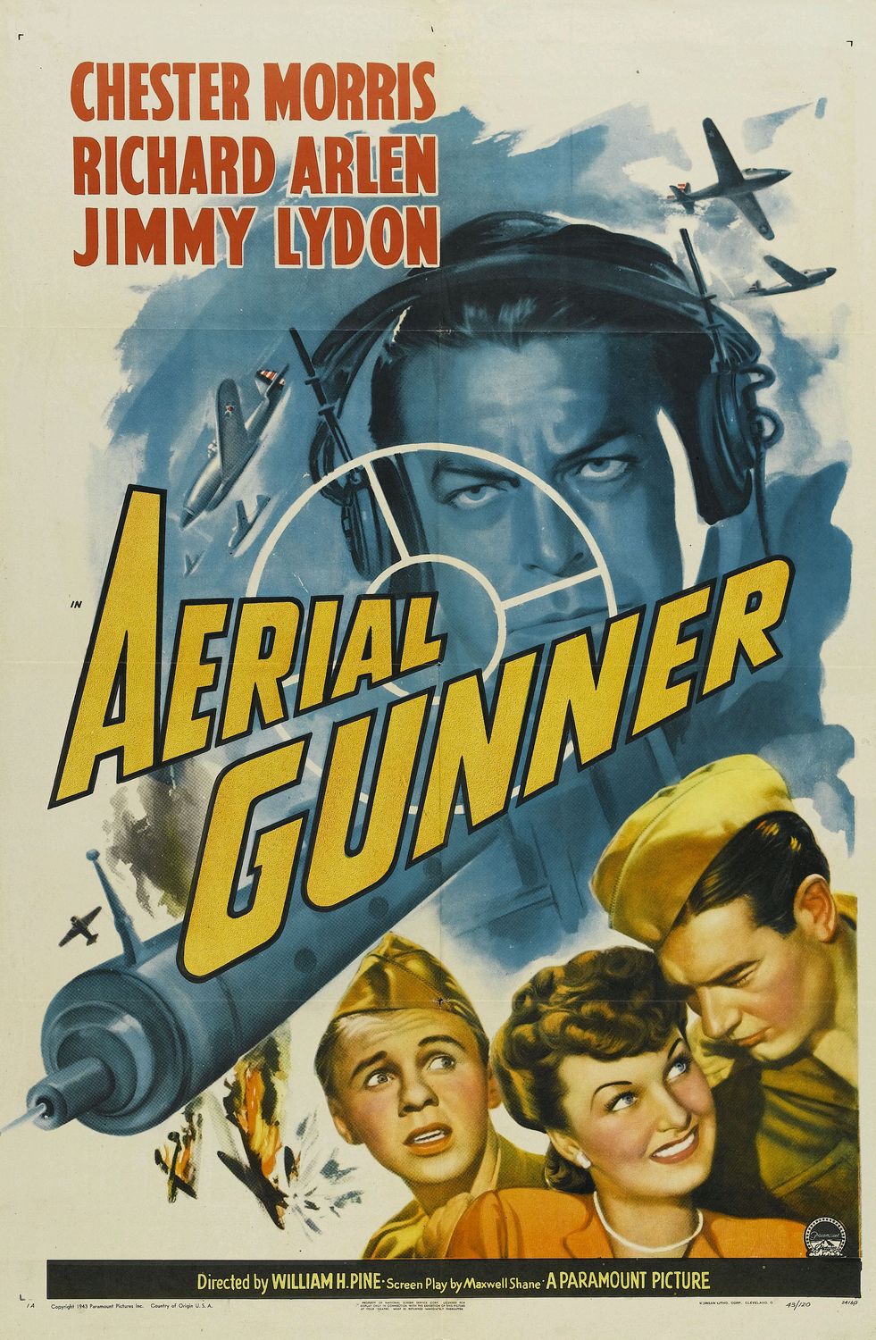 Extra Large Movie Poster Image for Aerial Gunner 