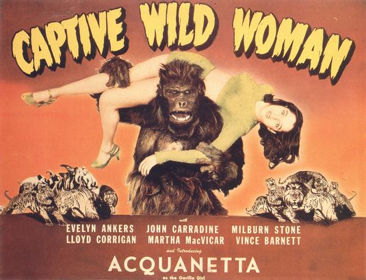Captive Wild Woman Movie Poster