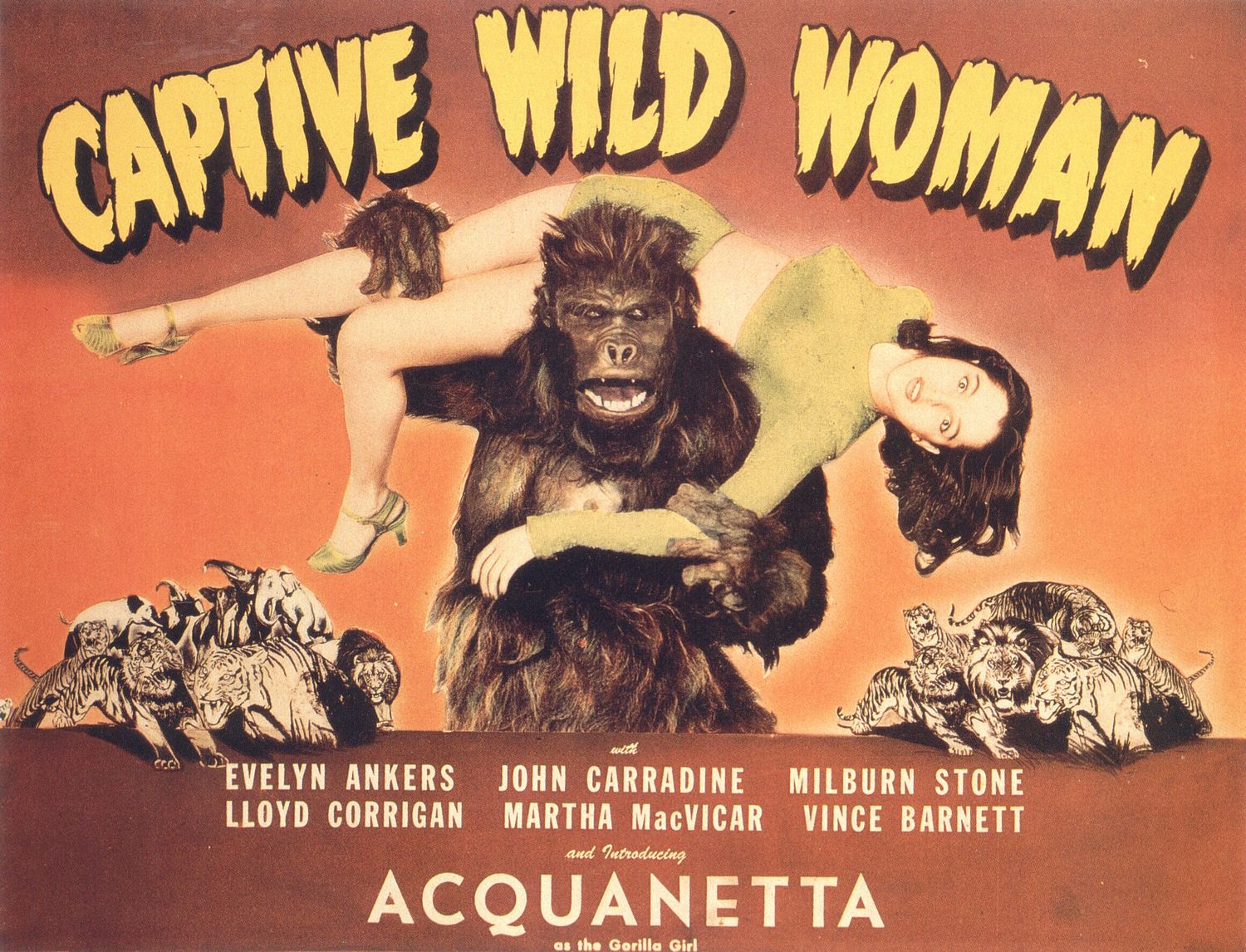 Extra Large Movie Poster Image for Captive Wild Woman (#2 of 2)