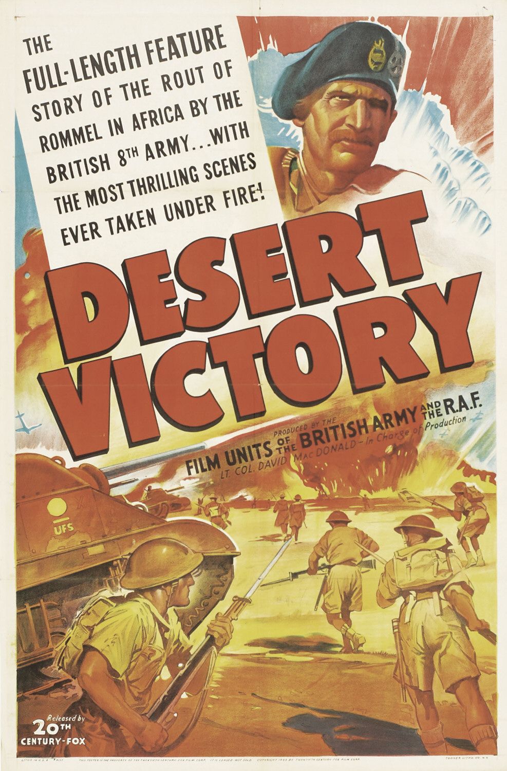 Extra Large Movie Poster Image for Desert Victory 