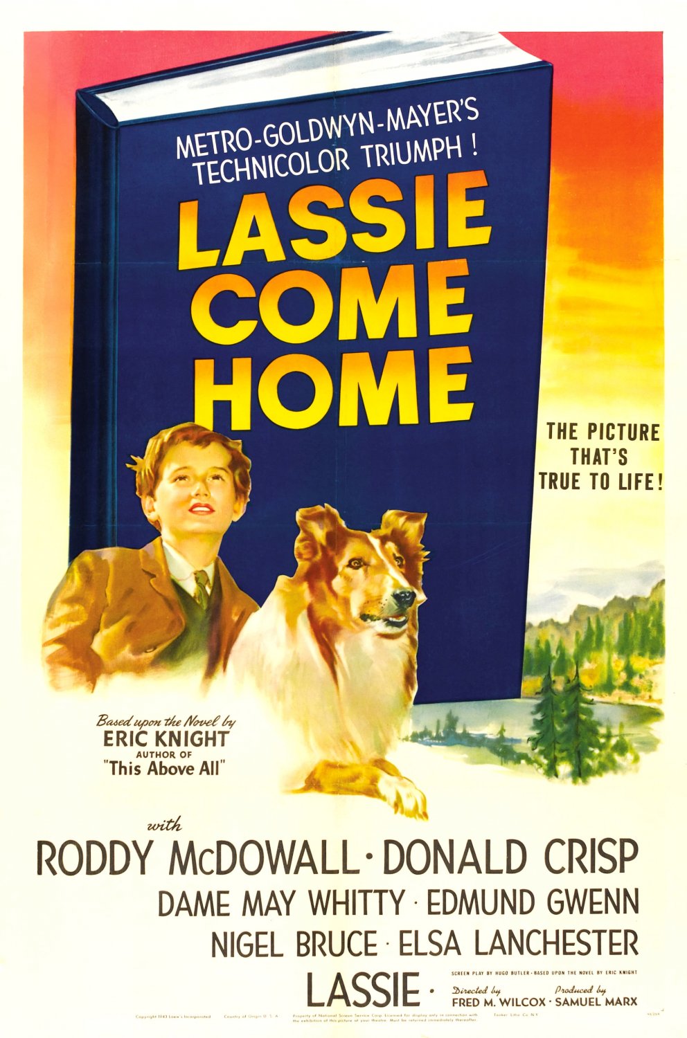 Extra Large Movie Poster Image for Lassie Come Home (#2 of 2)