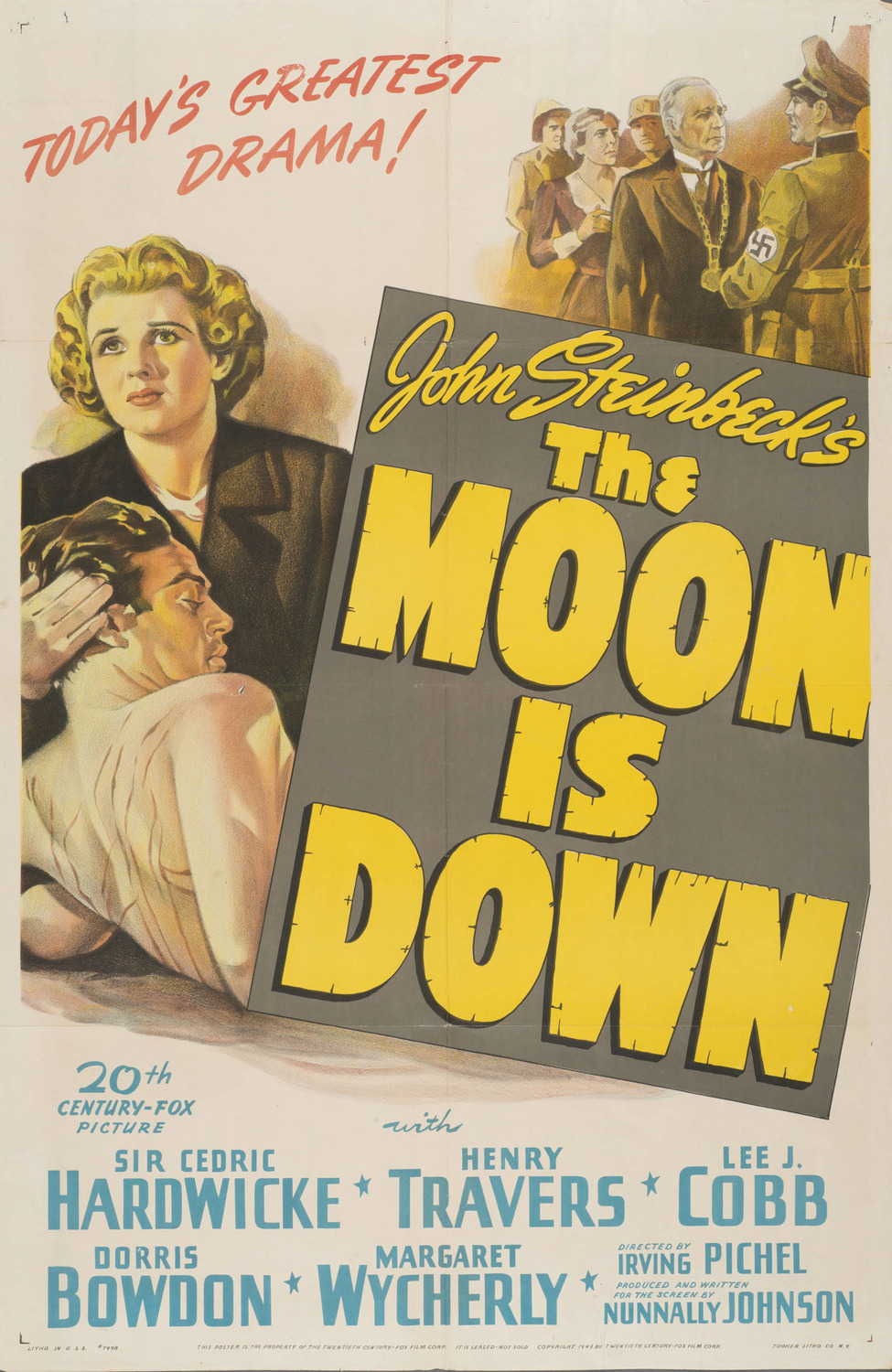 Extra Large Movie Poster Image for The Moon Is Down 