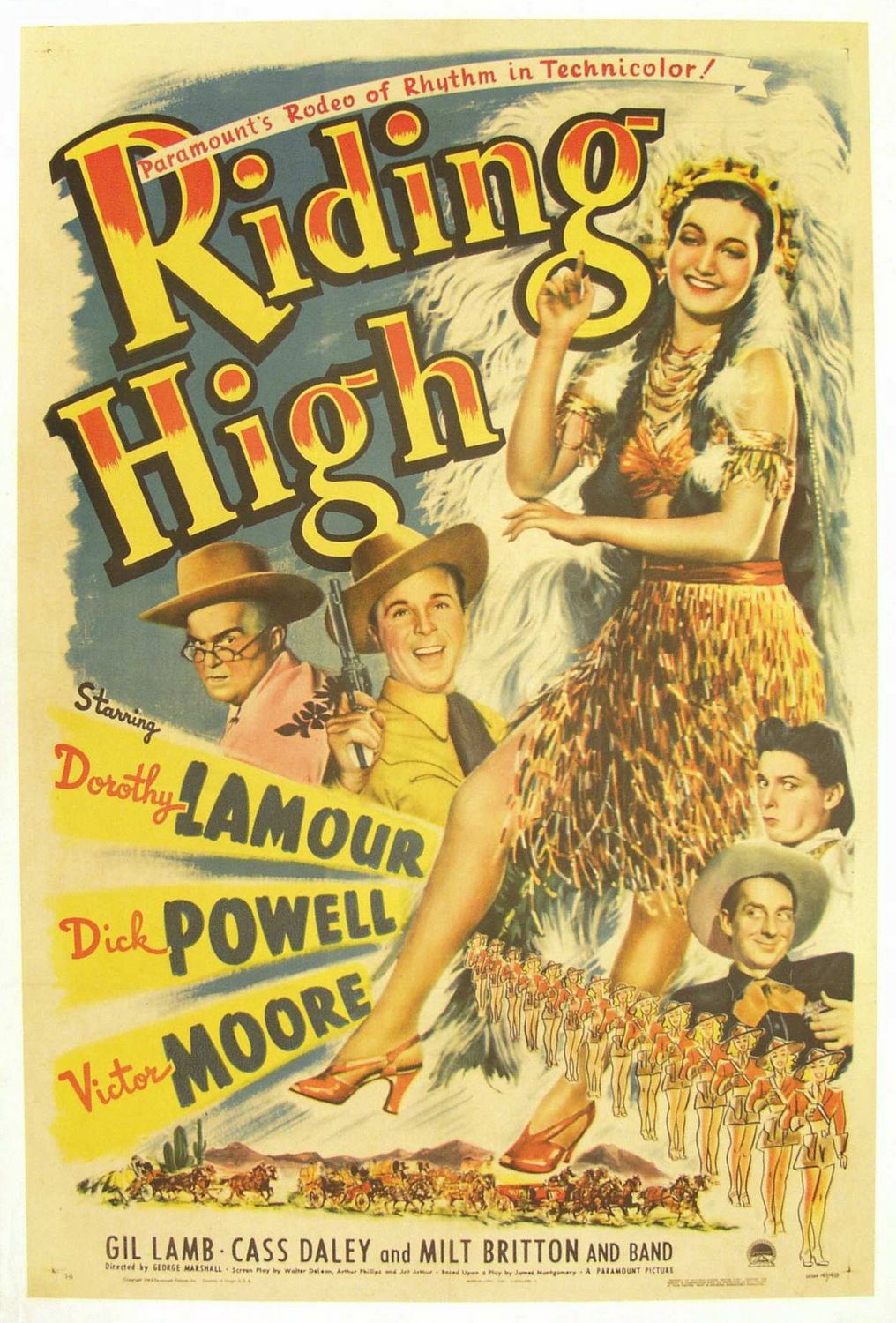 Extra Large Movie Poster Image for Riding High 