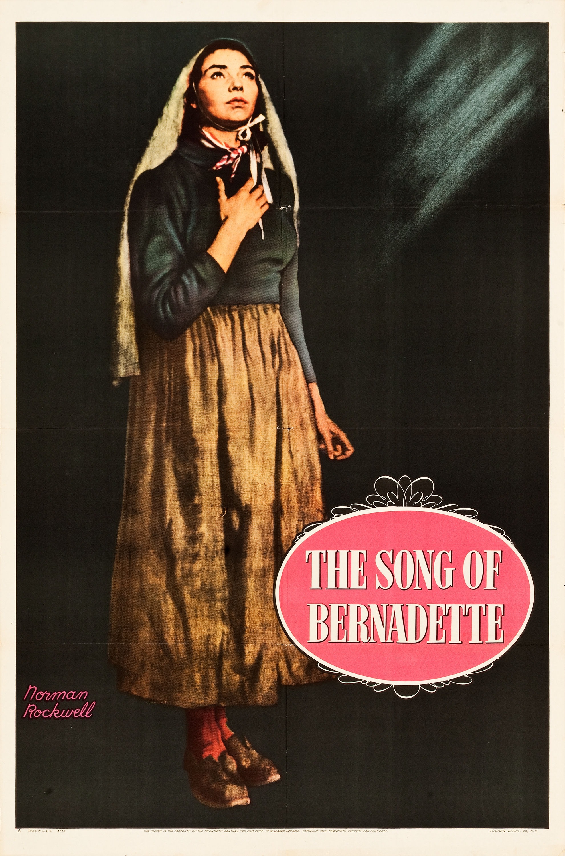 Mega Sized Movie Poster Image for The Song of Bernadette (#3 of 3)