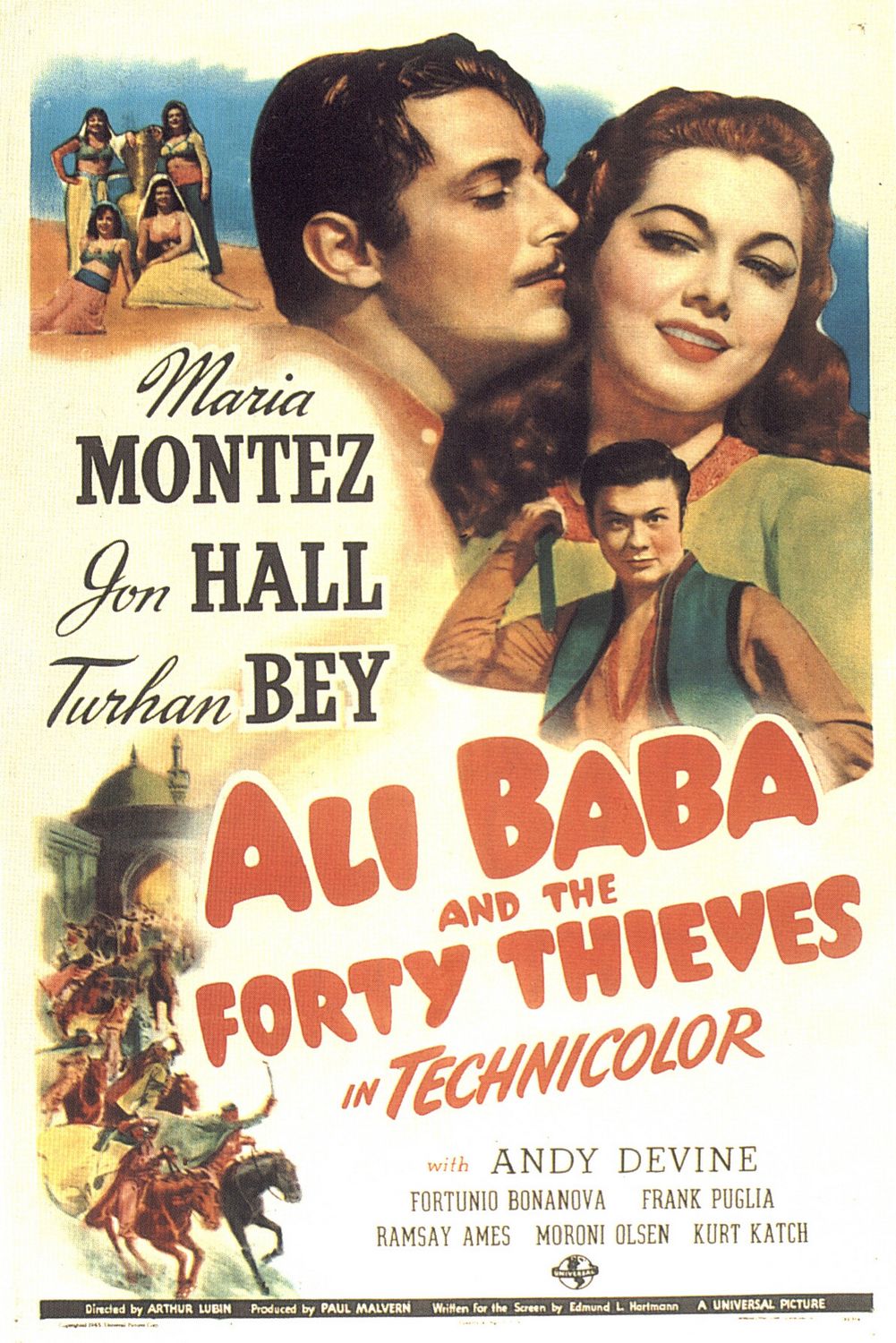 Extra Large Movie Poster Image for Ali Baba and the Forty Thieves 