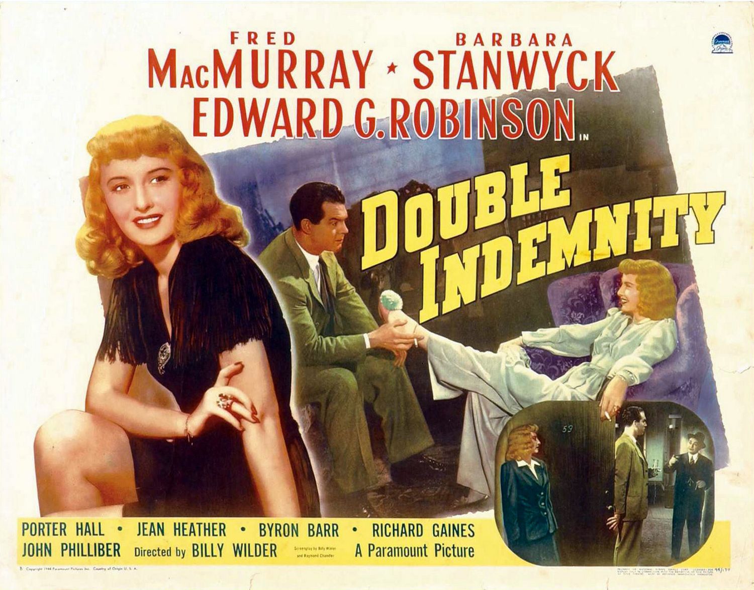 Extra Large Movie Poster Image for Double Indemnity (#2 of 7)