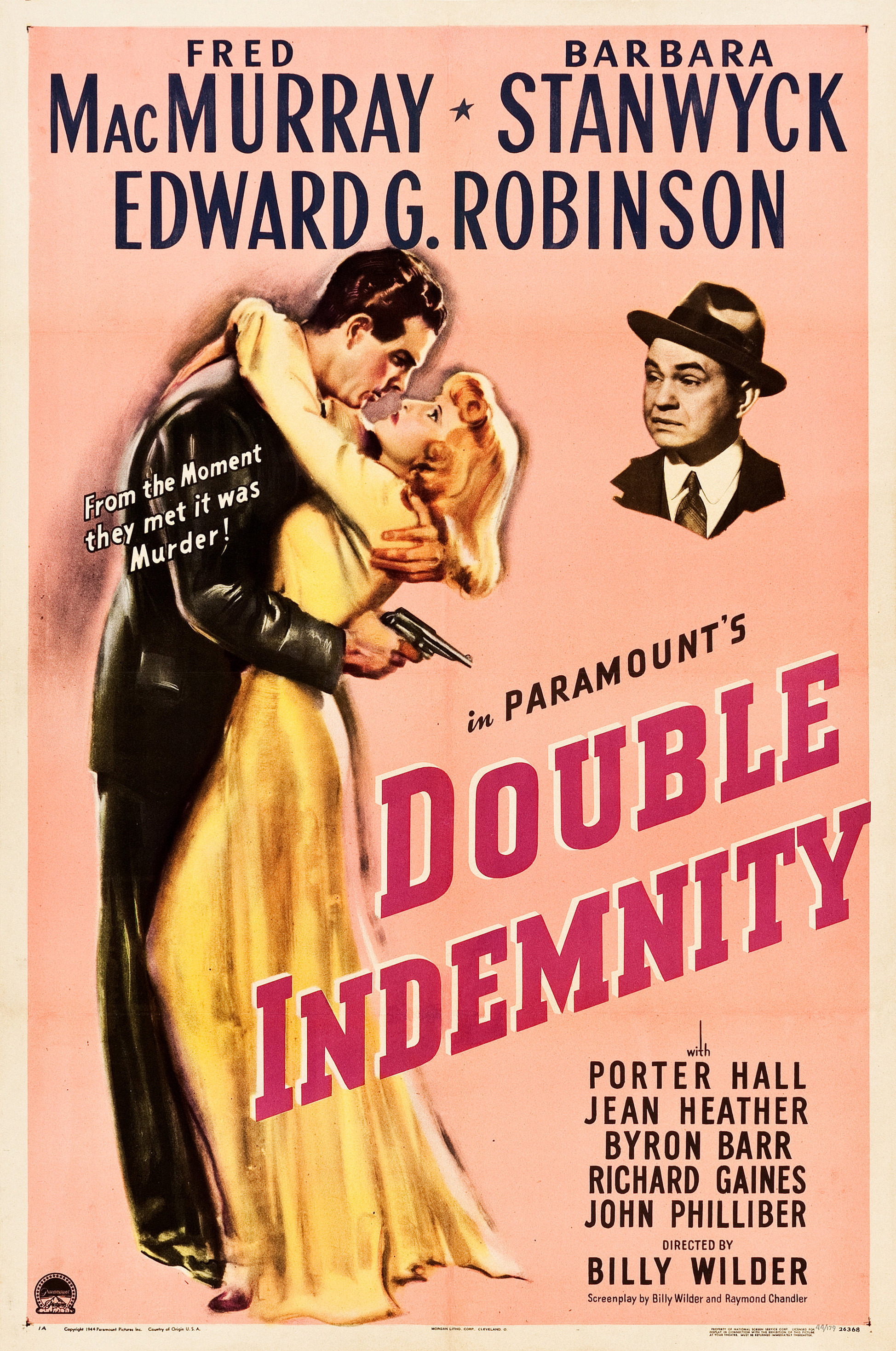Mega Sized Movie Poster Image for Double Indemnity (#1 of 7)