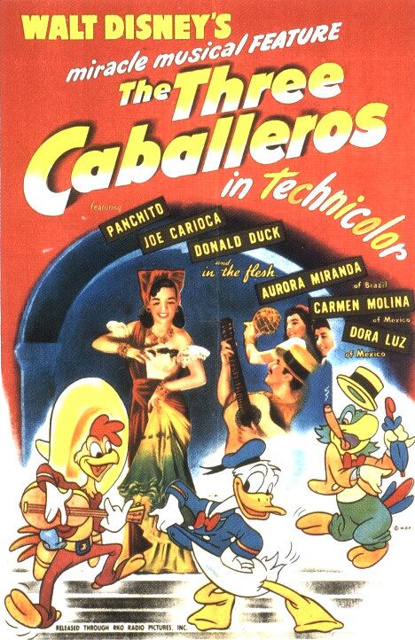 The Three Caballeros Movie Poster