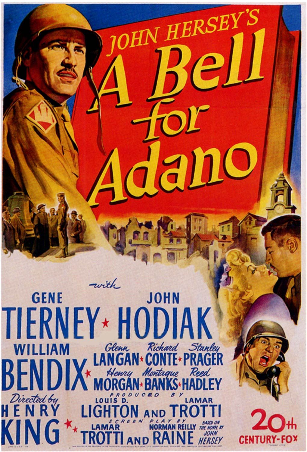 Extra Large Movie Poster Image for A Bell for Adano 