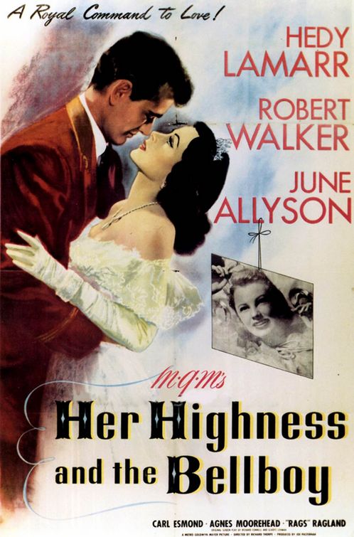 Her Highness and the Bellboy Movie Poster
