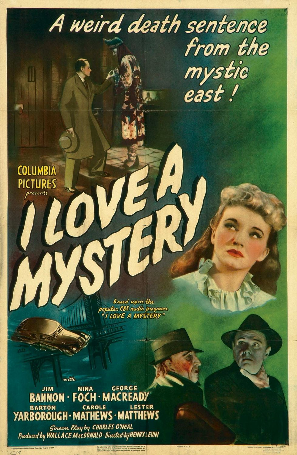 Extra Large Movie Poster Image for I Love a Mystery 
