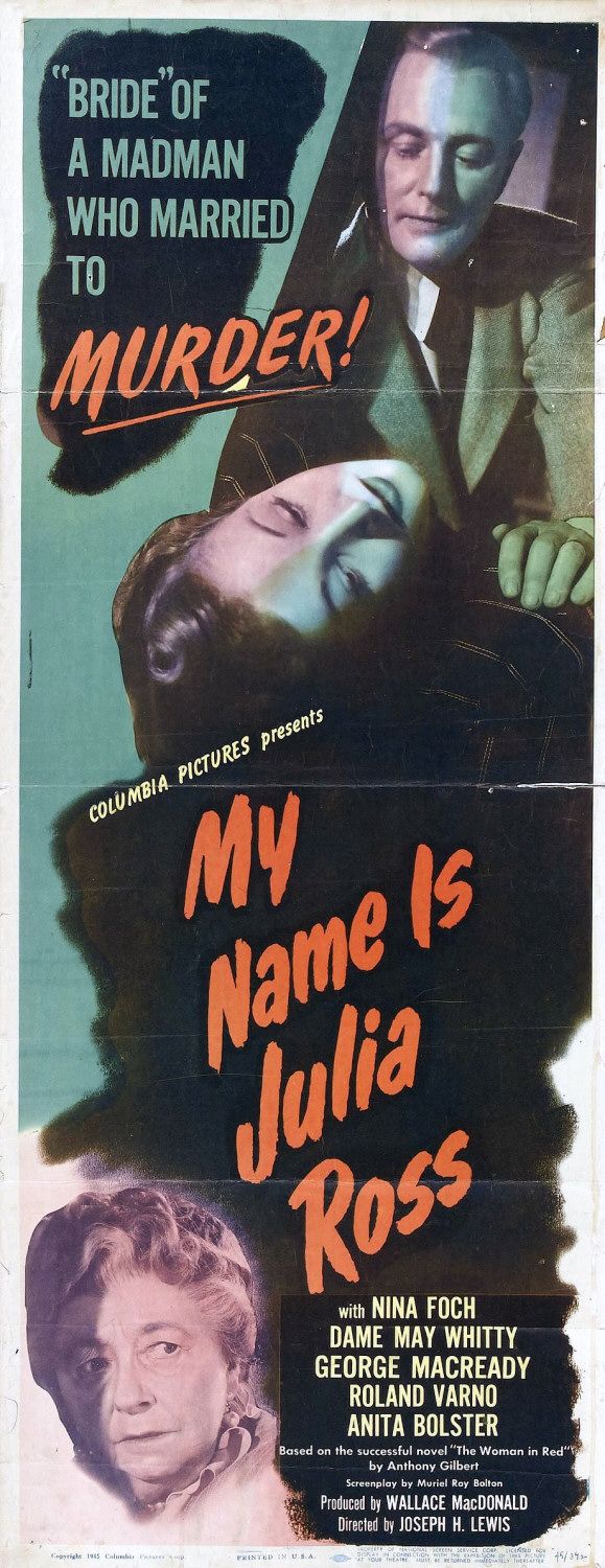 Extra Large Movie Poster Image for My Name Is Julia Ross (#2 of 2)