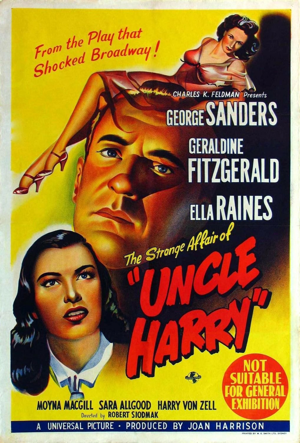 Extra Large Movie Poster Image for The Strange Affair of Uncle Harry (#2 of 2)